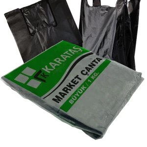 Siyah Atlet Poşet Büyük Boy 1 Kg  X 100 PAKET 