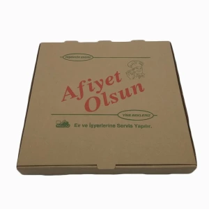 Pizza Kutusu Kraft -Kahverengi 100 lü.35x35 cm X 10 KOLİ